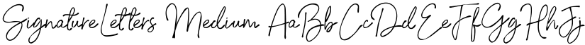 SignatureLetters font download