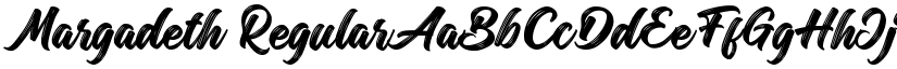 Margadeth Regular font