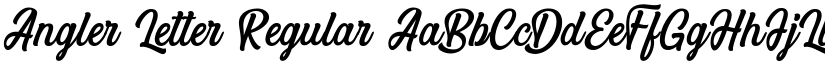 Angler Letter Regular font