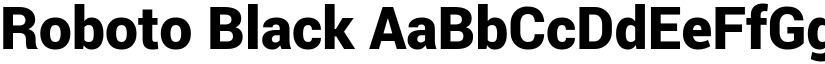Roboto Black font