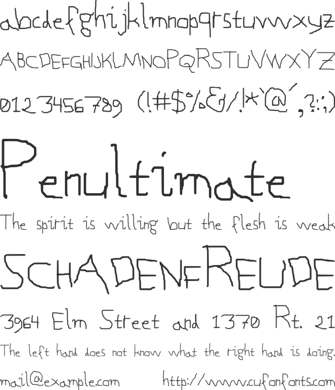 Autumn Huismuis 22 font preview