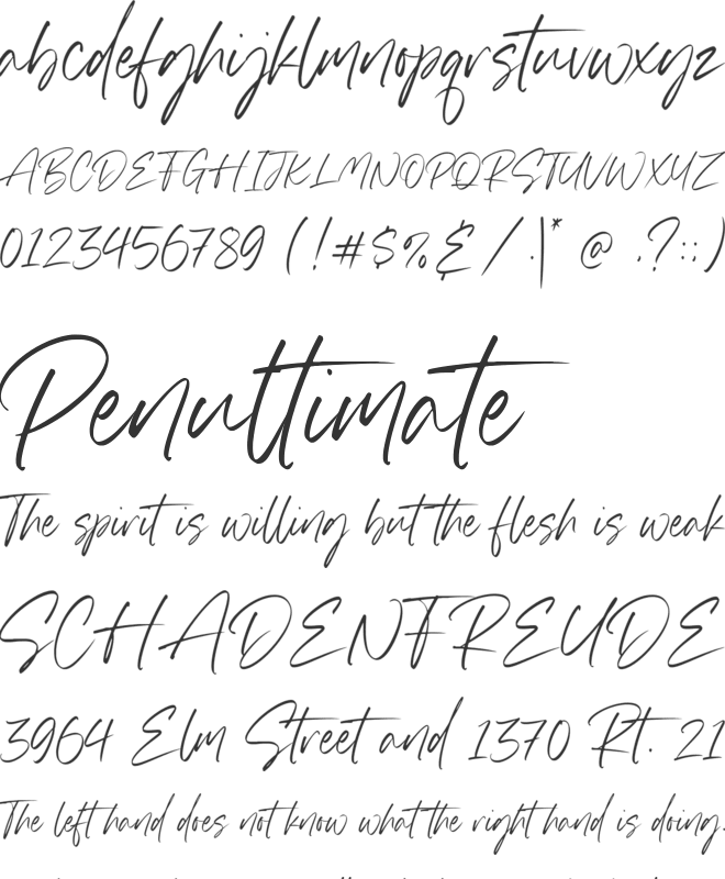 Ghostink font preview