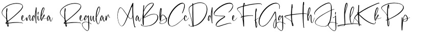 Rendika Regular font