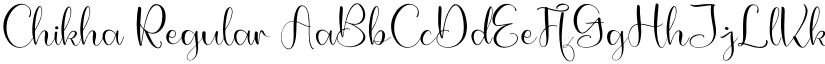 Chikha Regular font