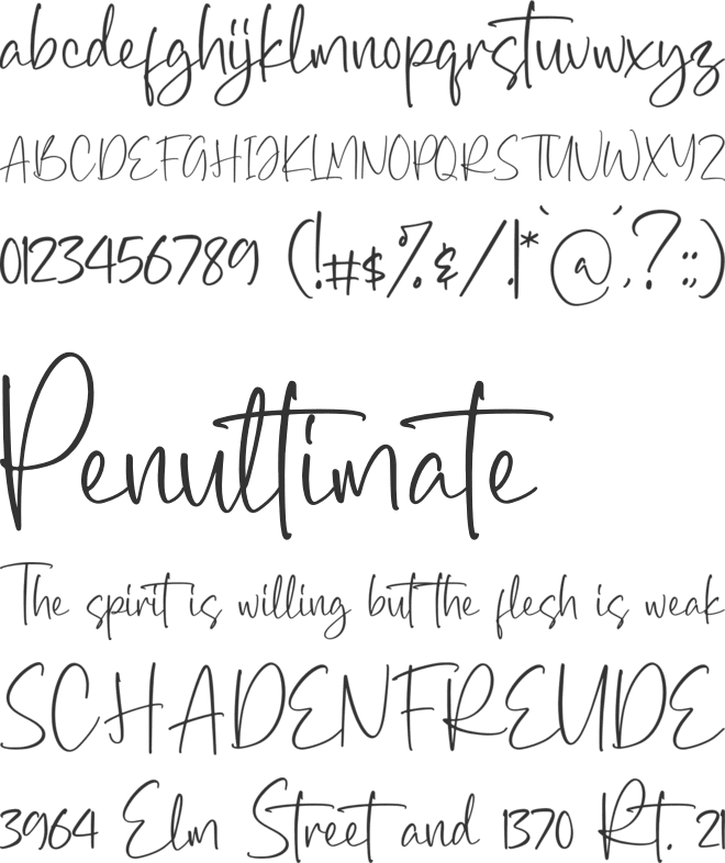 Margaretha Signature font preview