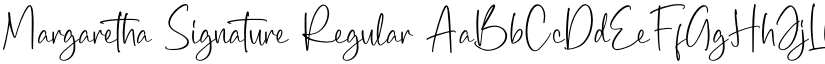 Margaretha Signature Regular font