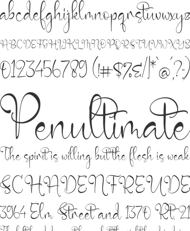 Kobayashi Henrietta font preview