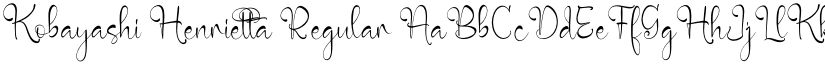 Kobayashi Henrietta Regular font