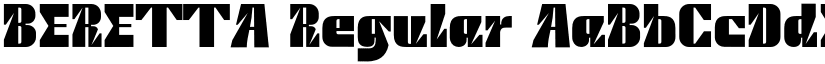 BERETTA Regular font