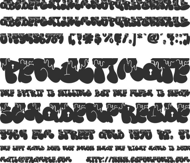 Snow Bunny font preview