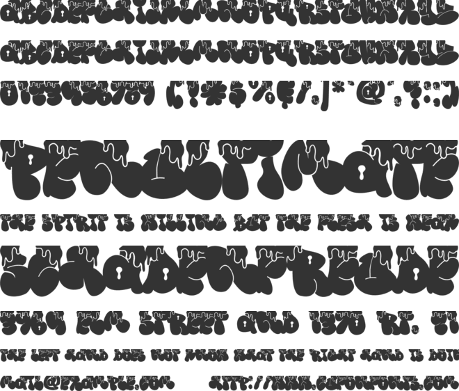 Snow Bunny font preview