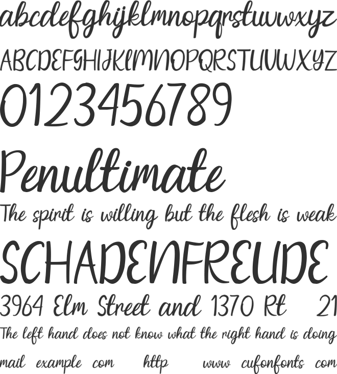 Rightways font preview