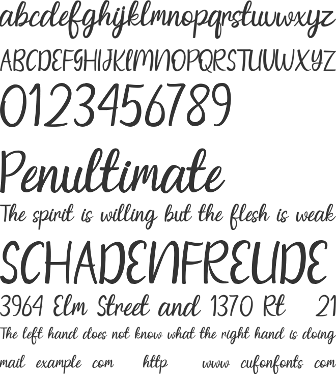 Rightways font preview