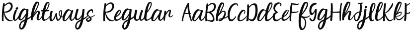 Rightways font download