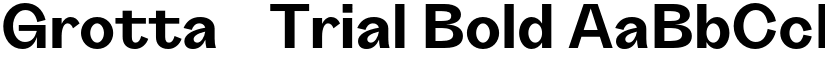Grotta-Trial Bold font