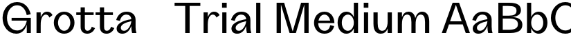 Grotta-Trial Medium font