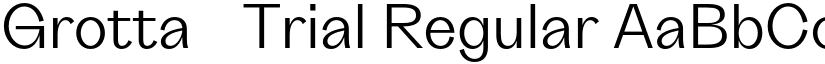 Grotta-Trial Regular font