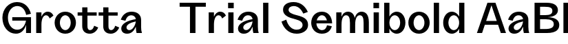 Grotta-Trial Semibold font