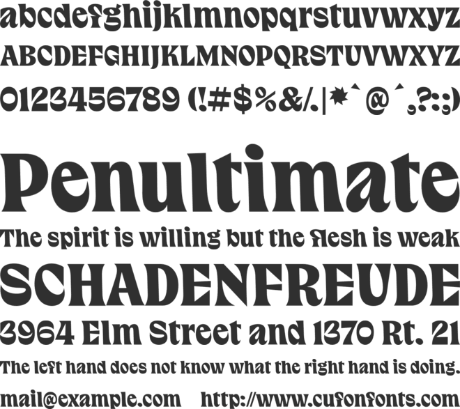 Gela Trial font preview