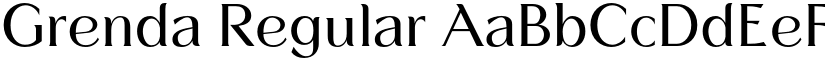 Grenda Regular font