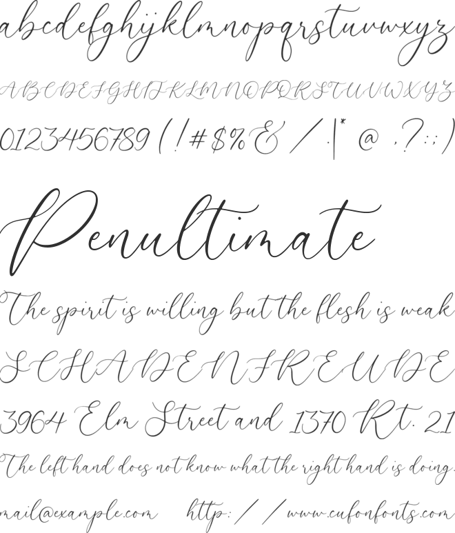 Auretta font preview