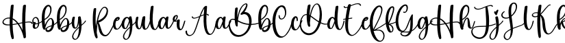 Hobby Regular font