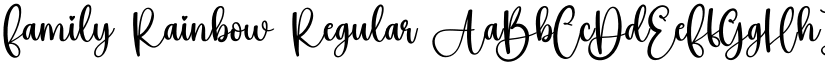 Family Rainbow Regular font