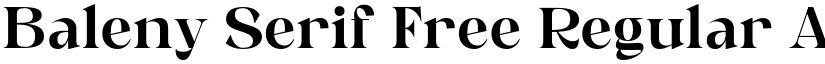 Baleny Serif Free Regular font