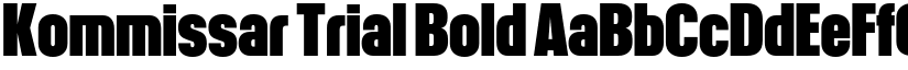 Kommissar Trial Bold font