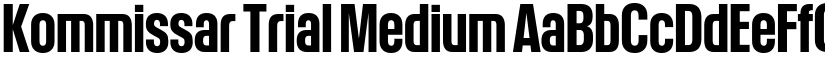 Kommissar Trial Medium font