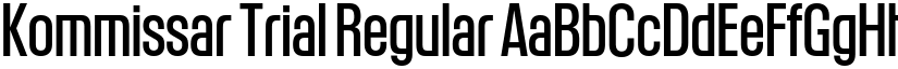 Kommissar Trial Regular font