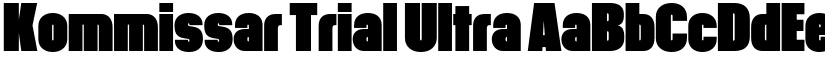 Kommissar Trial Ultra font