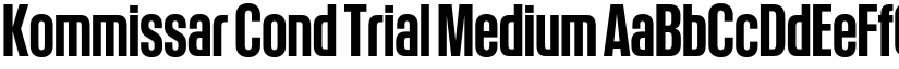 Kommissar Cond Trial Medium font