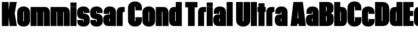 Kommissar Cond Trial Ultra font