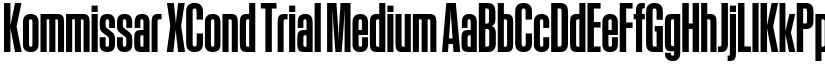 Kommissar XCond Trial Medium font