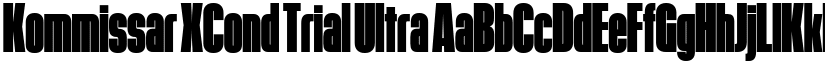 Kommissar XCond Trial Ultra font
