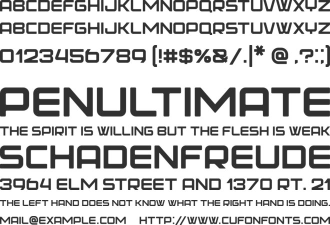 BOWLER font preview