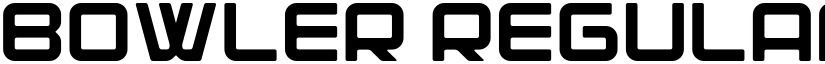 BOWLER Regular font