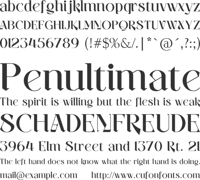 Dalfitra font preview