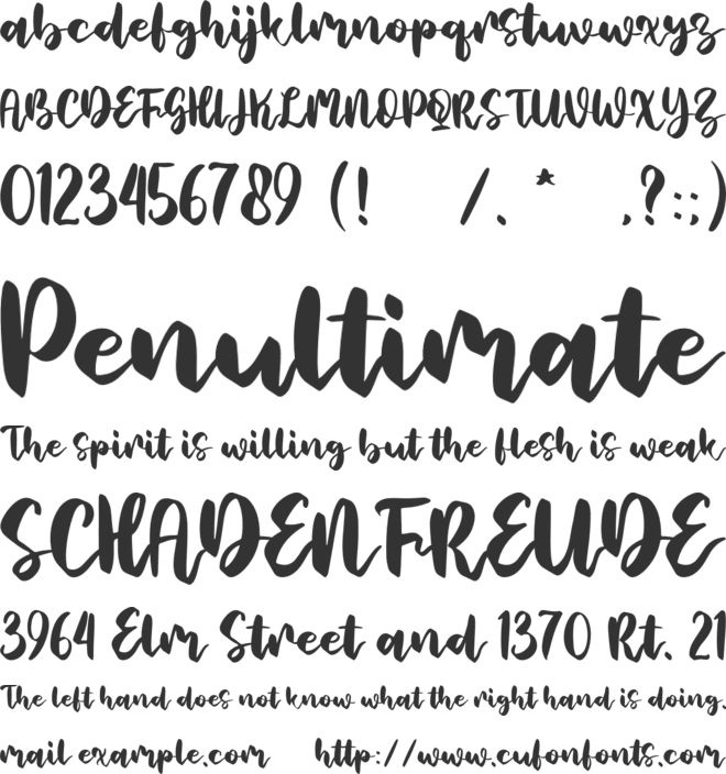 Sweet Rolling font preview