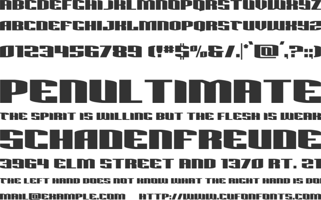 Sacred Czars font preview