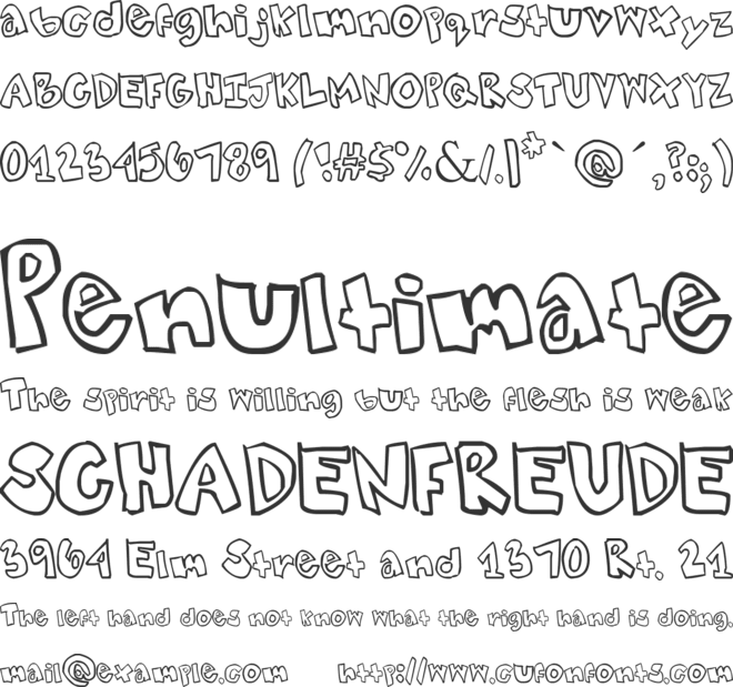 Tweaked font preview