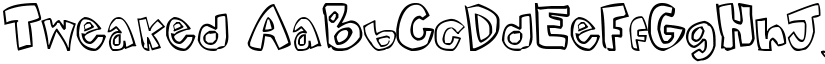 Tweaked font