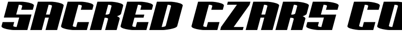 Sacred Czars Condensed Italic Regular font