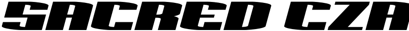 Sacred Czars Expanded Italic Regular font