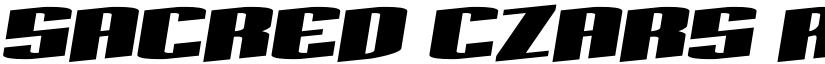 Sacred Czars Rotalic Regular font