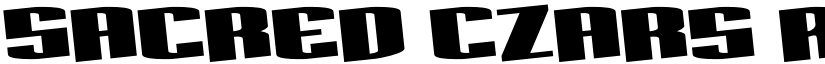 Sacred Czars Rotated Regular font