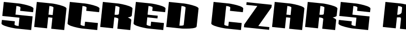 Sacred Czars Rotated 2 Regular font