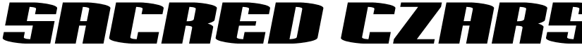 Sacred Czars Semi-Italic Regular font