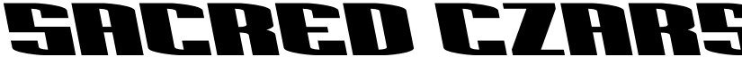 Sacred Czars Semi-Leftalic Regular font